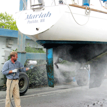Pressure Washing a Boat --- Original Photo Credit: Washing the Rudder by Paul Schultz (http://flic.kr/p/ofMMi/)