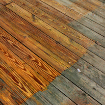 Wooden Deck Before and After --- Original Photo Credit: The Deck, before and after by Rich Bowen (http://flic.kr/p/9ymKUH/)
