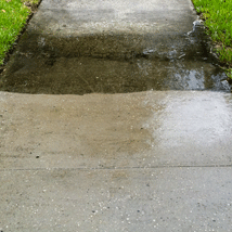 Sidewalk Before and After --- Original Photo Credit: Pressure washing the sidewalk by Brian Hart (http://flic.kr/p/8ftKBB/)